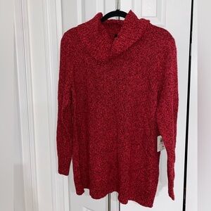 NWT RAFAELLA Essentials Ruby Red 2X Sweater